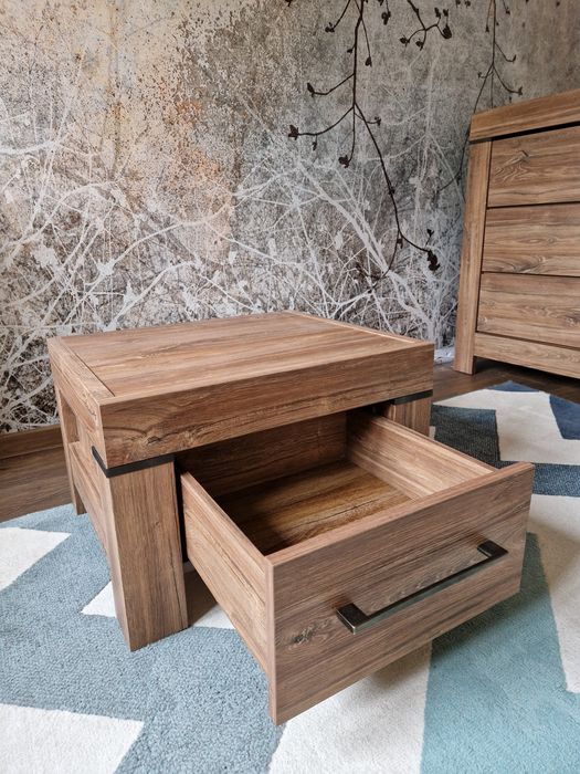 Szafka nocna do sypialni black red white