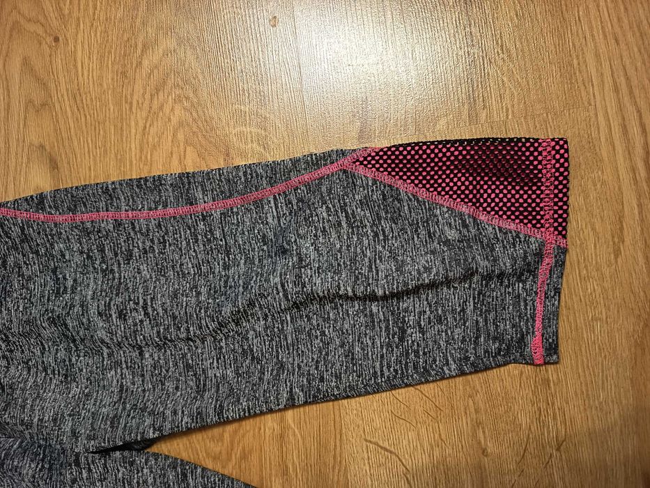 Legginsy damskie czarno szare / rozmiar L