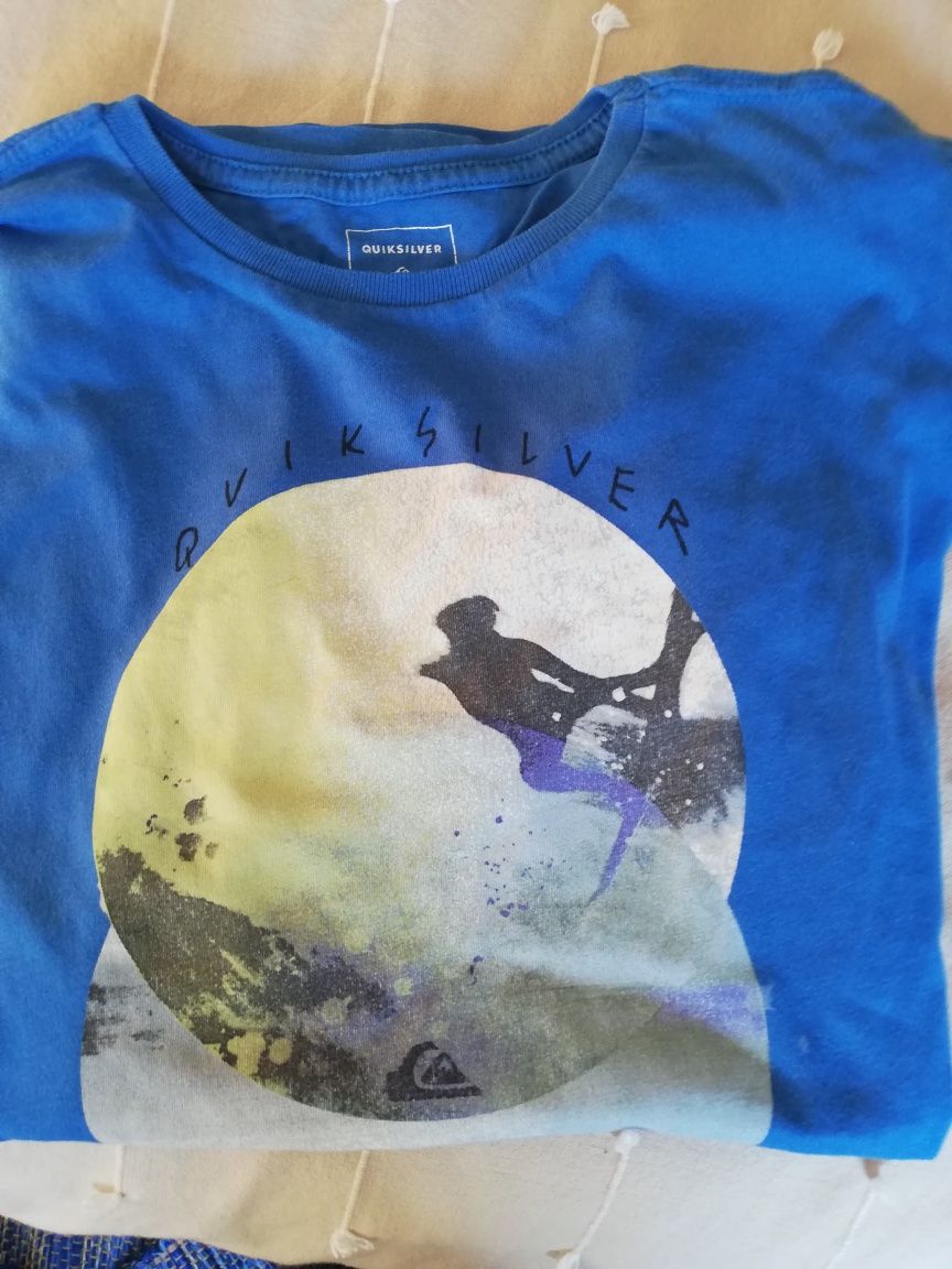 T-shirt de rapaz da Quicksilver tamanho 14