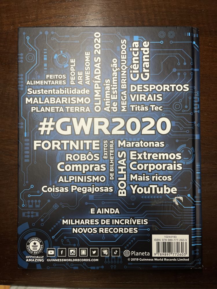 Livro Guiness World Records 2020