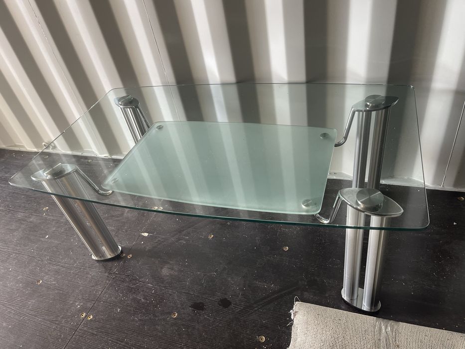 Szklany stolik kawowy, stan bdb