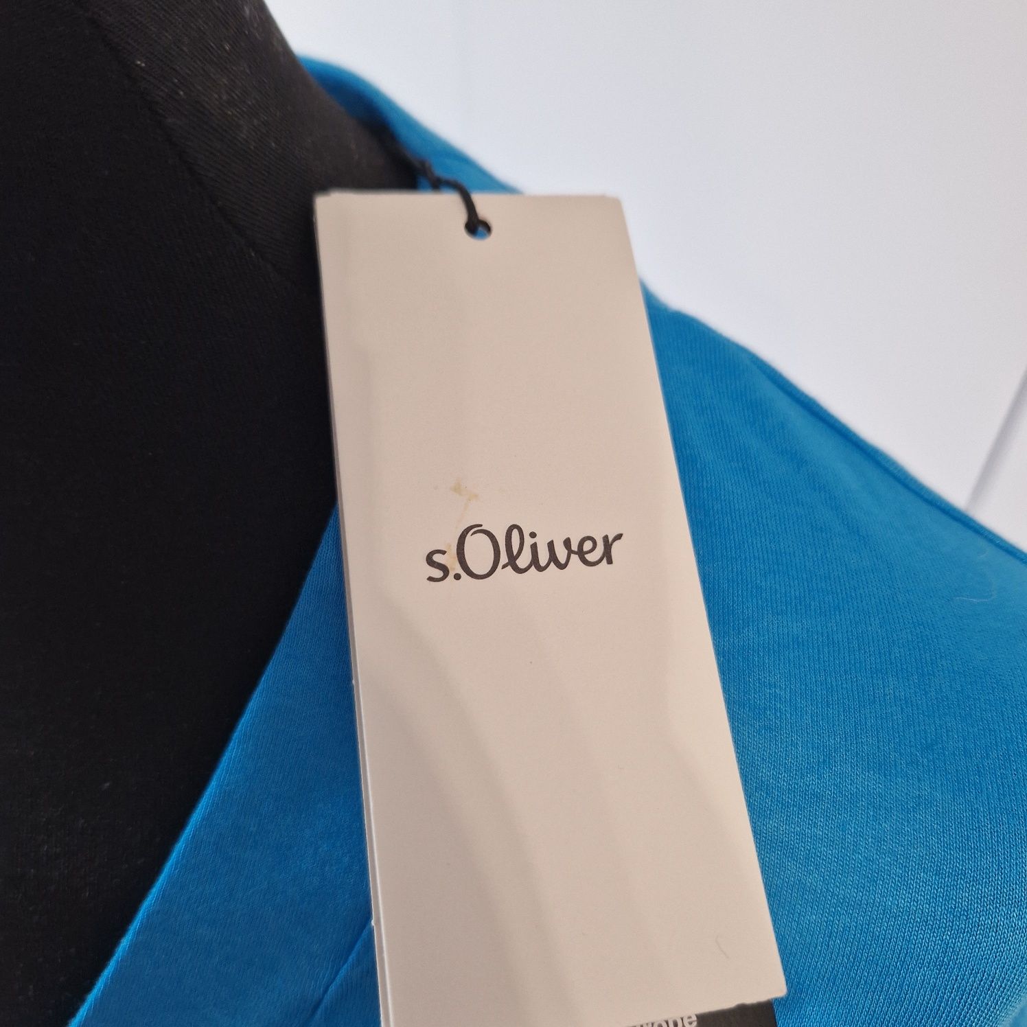 S. Oliver bluzka niebieska r. 34 XS 100% wiskoza nowa z metką letnia