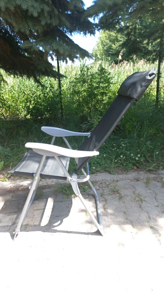 2 NOWE Krzesła rozkładane, turystyczne - regulowane - PRZESYŁKA W CENI