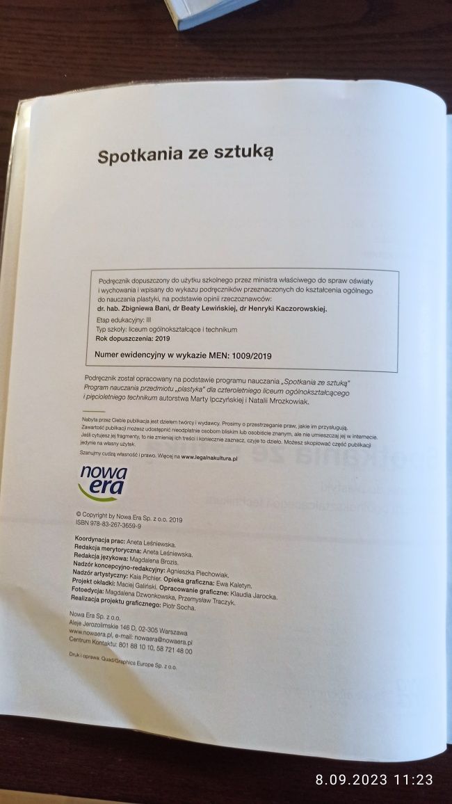 Spotkanie ze sztuką. Plastyka Podręcznik Liceum i technikum