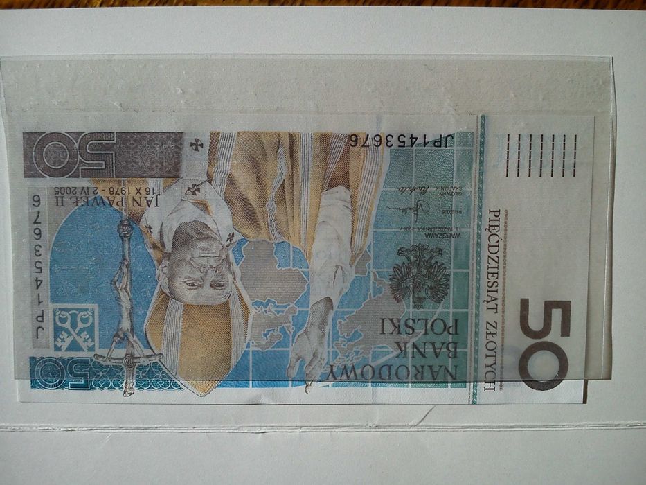 Banknot Kolekcjonerski 50zł. Jan Paweł II
