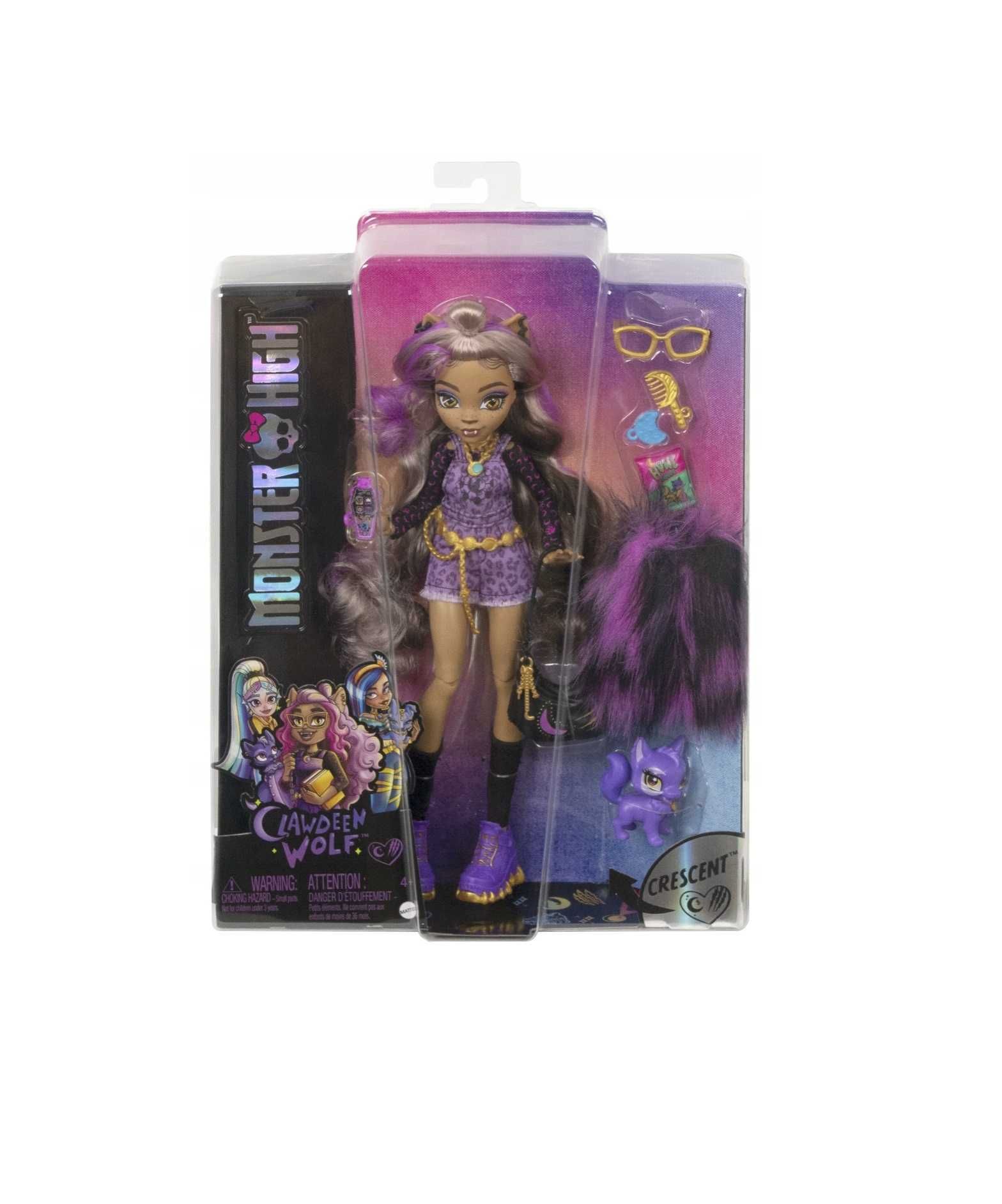 Mattel Monster High Clawdeen Wolf Lalka + Akcesoria *NOWE*