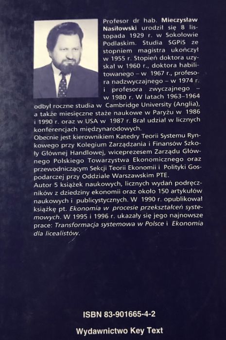 System Rynkowy podstawy mikro- i makroekonomii Mieczysław Nasiłowski