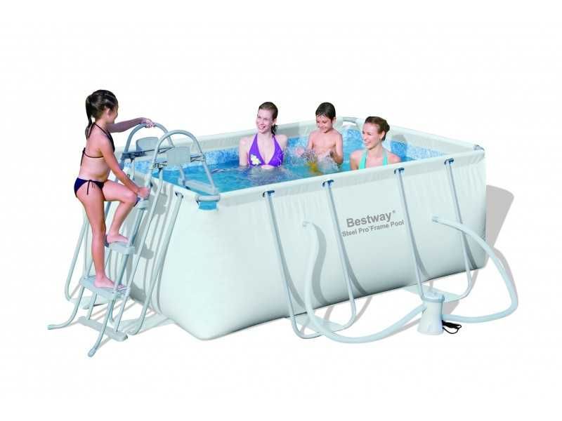 Piscina Rectangular Bestway Power Steel 287x201x100 CM