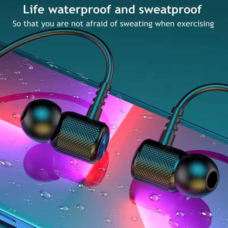 Спортивні водонепроникні бездротові навушники Bluetooth 5.0  Hifi 9D
