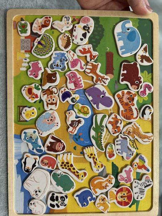 Магнітна дошка з тваринами