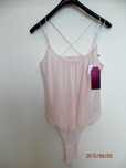 Bluzka Body Modne Plecy Pudrowa Top Bershka Nowa z Metką M