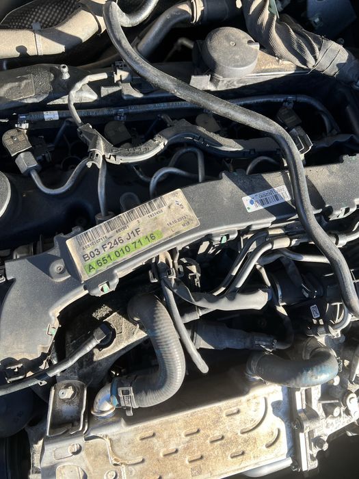 Silnik 1.8 CDI 136km 651.901 a klasa b klasa cla W176 slupek kompletny