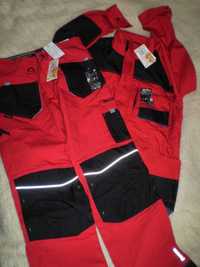 Ubranie Robocze Leber&hollman czerwono-czarno-szare LH-FMN-J 50 M/L