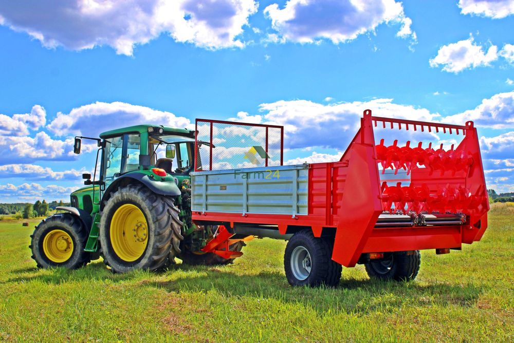 Rozrzutnik obornika 3.5t 4.5t Rozrzutnik jednoosiowy / tandem 2 osiowy