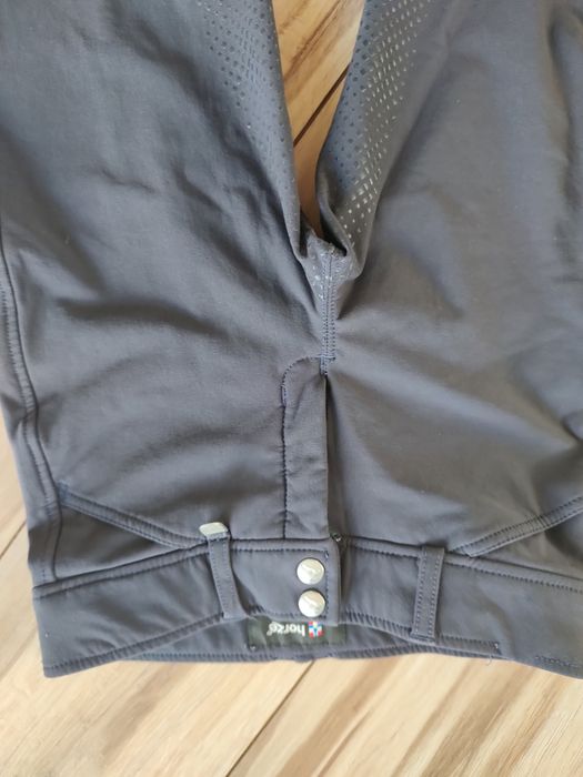 Bryczesy granatowe Horze pełny lej r.160