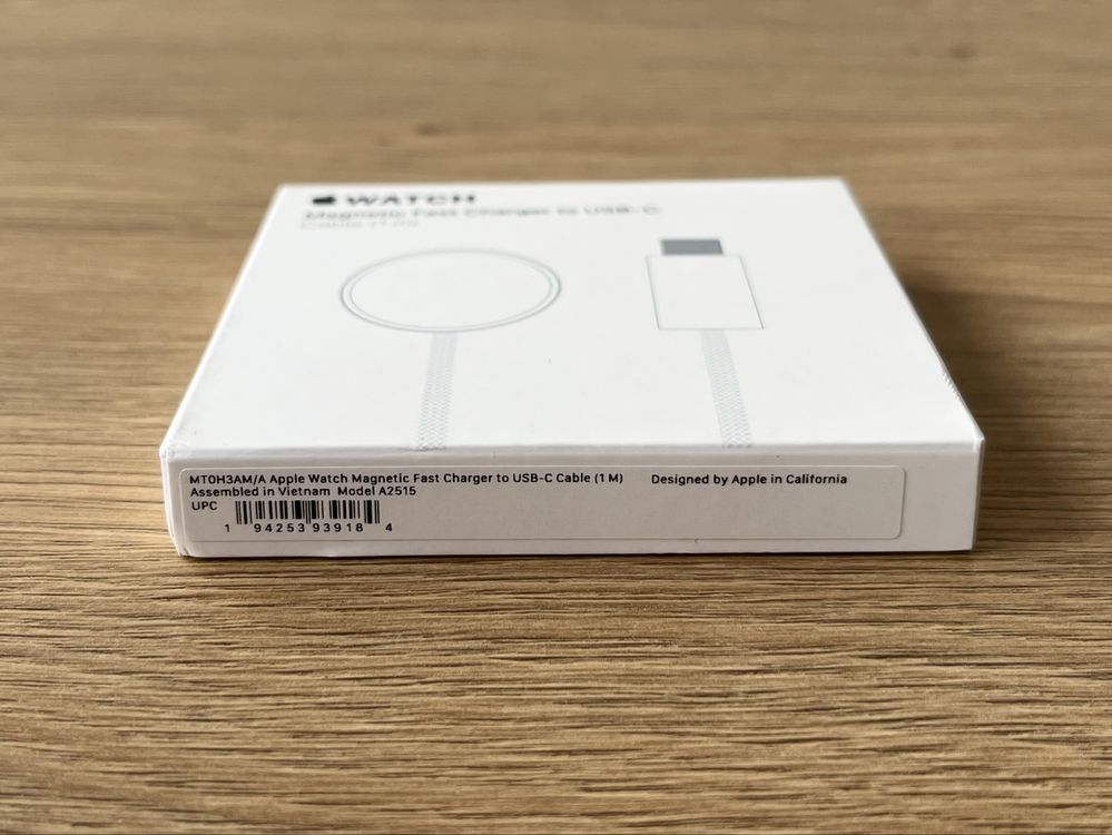 Зарядний кабель Apple Watch Magnetic Fast Charger to USB-C (MT0H3)
