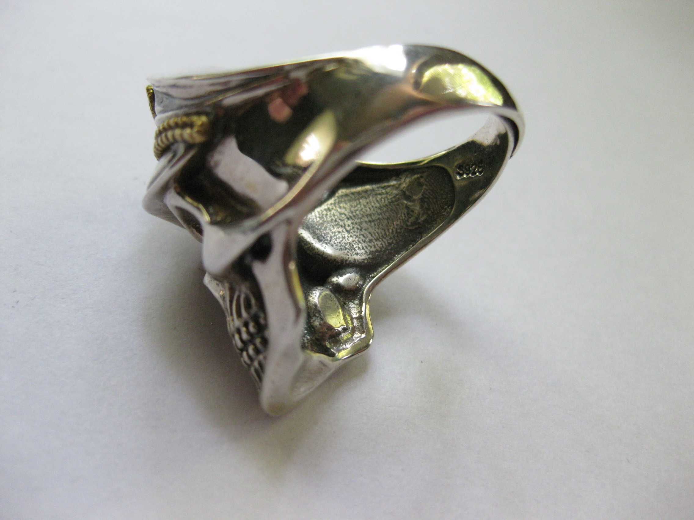 Серебряный перстень череп, кольцо, срібний перстень, silver ring 925