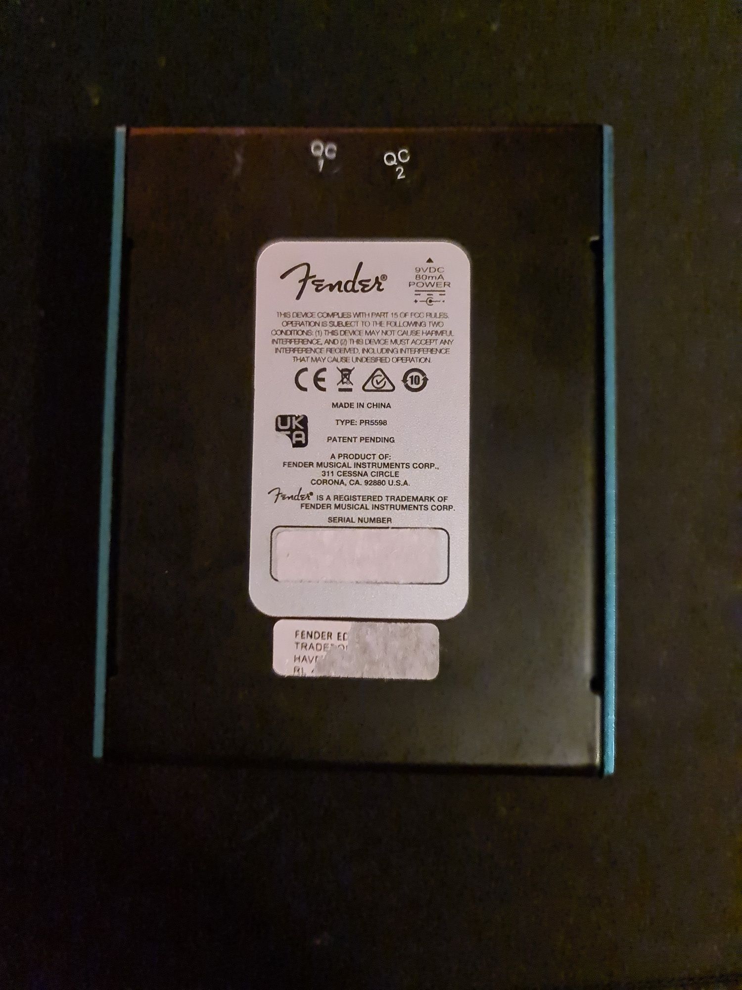 Fender Bubbler Chorus (Guitarra)