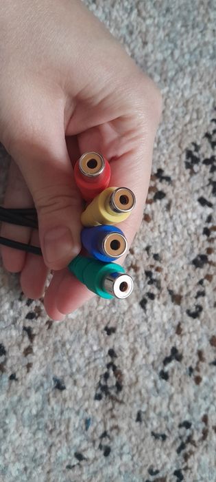 Кабель адаптер S-Video на 4 RCA тюльпани