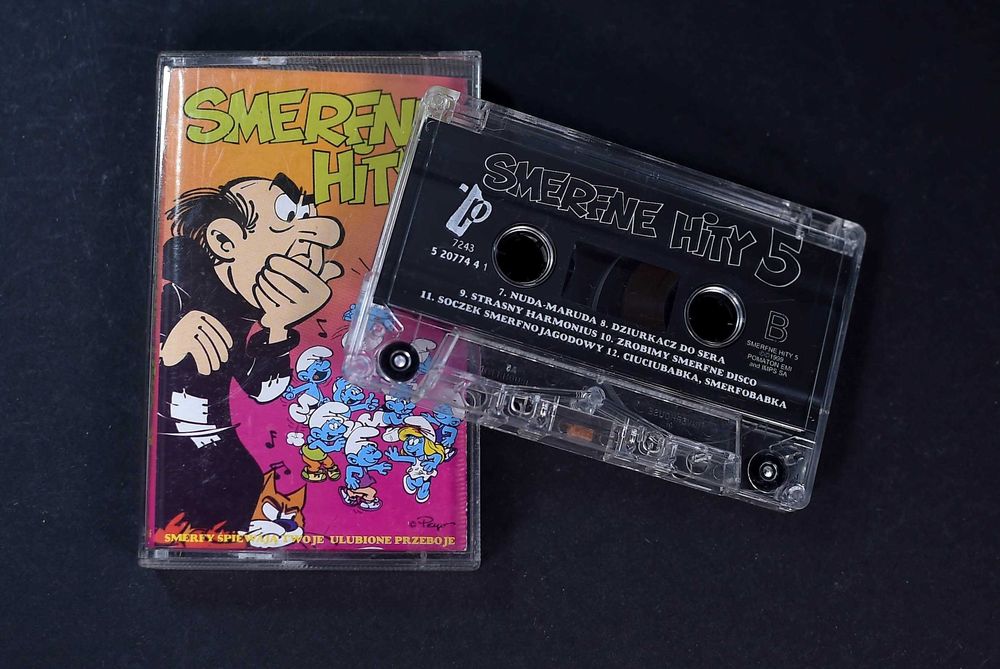 Kaseta Magnetofonowa -  Smerfne Hity 5 ( Okładka Smerfne Hity 4)