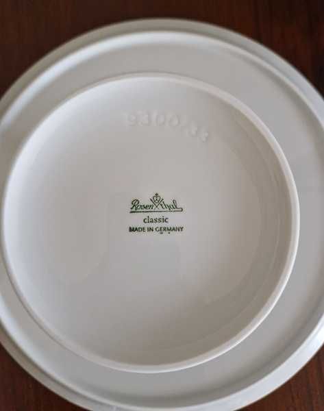 Rosenthal Biała Maria patera na nóżce