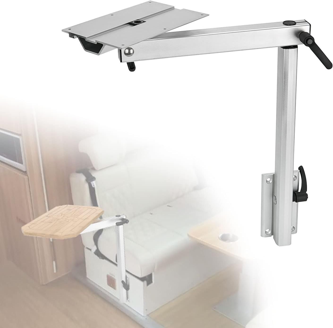 Suporte p/ mesa Flexível Retrátil Caravana Autocaravana