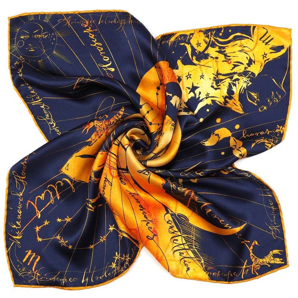 Apaszka Jedwabna Zodiak Skorpion 67x67cm Anny Halarewicz