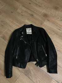 New Look Leather Jacket женская кожаная косуха