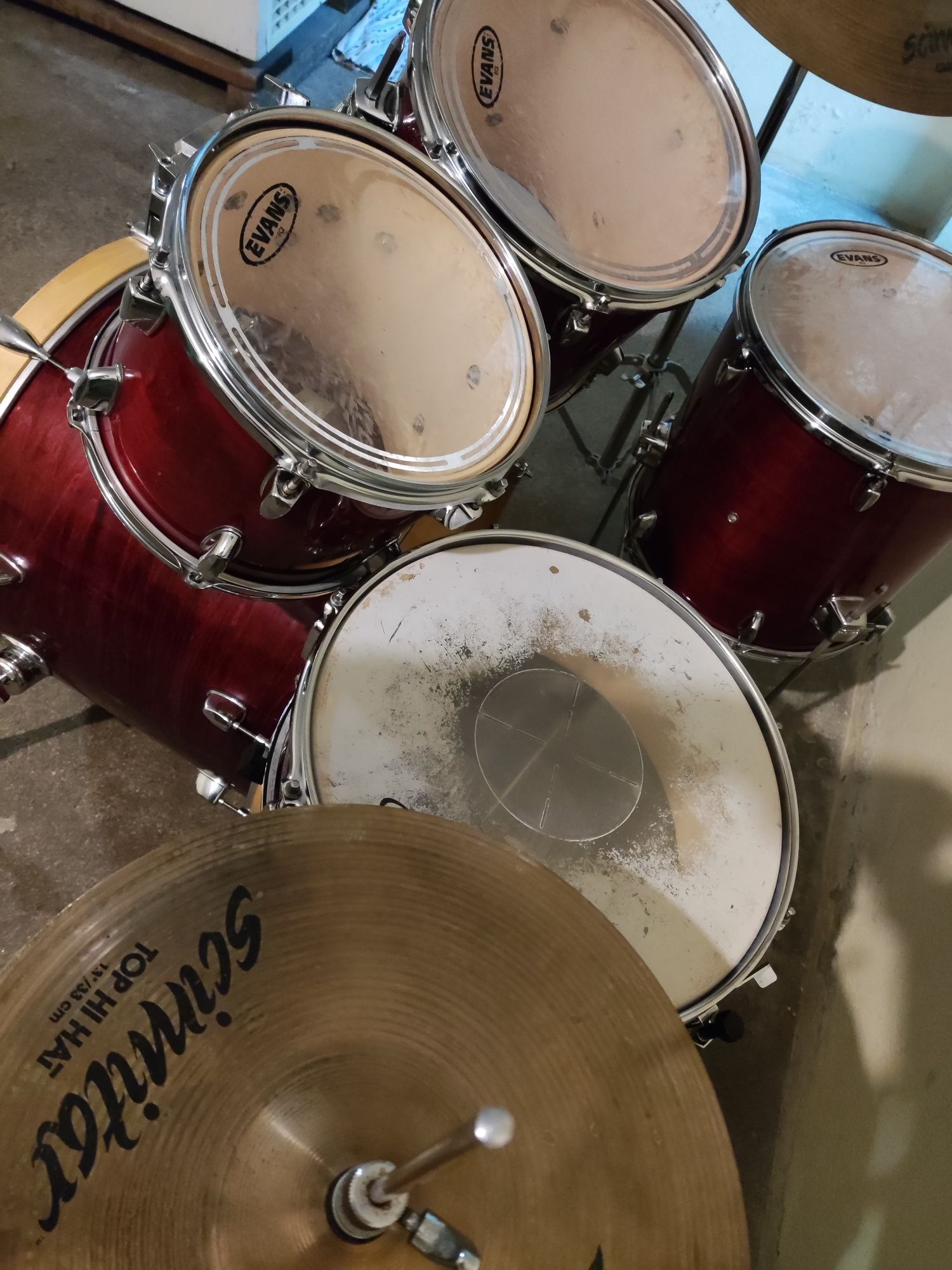 Bateria Mapex pratos zildjian