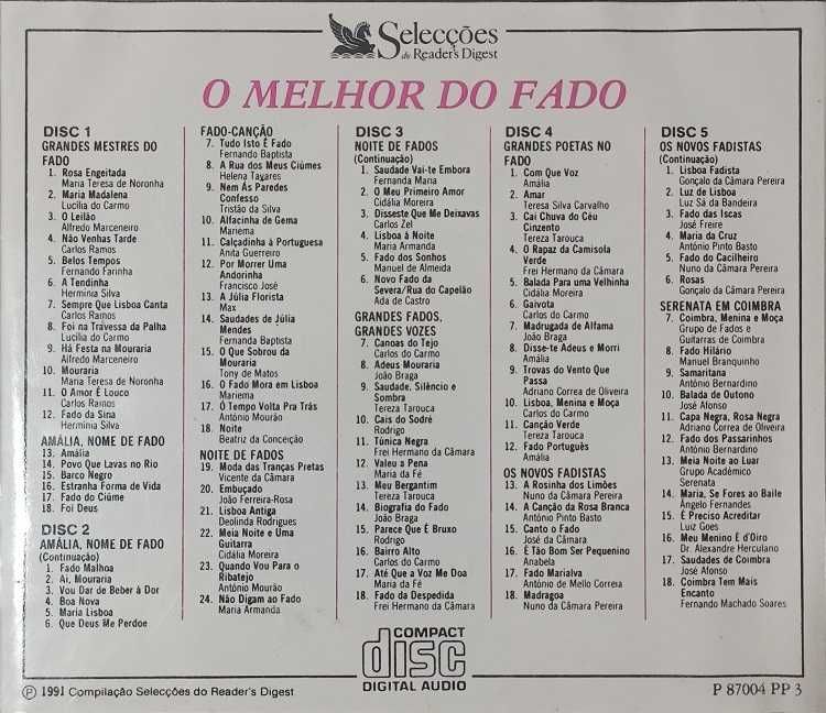 O Melhor do Fado - Seleções Readers Digest - 4 DVD´s