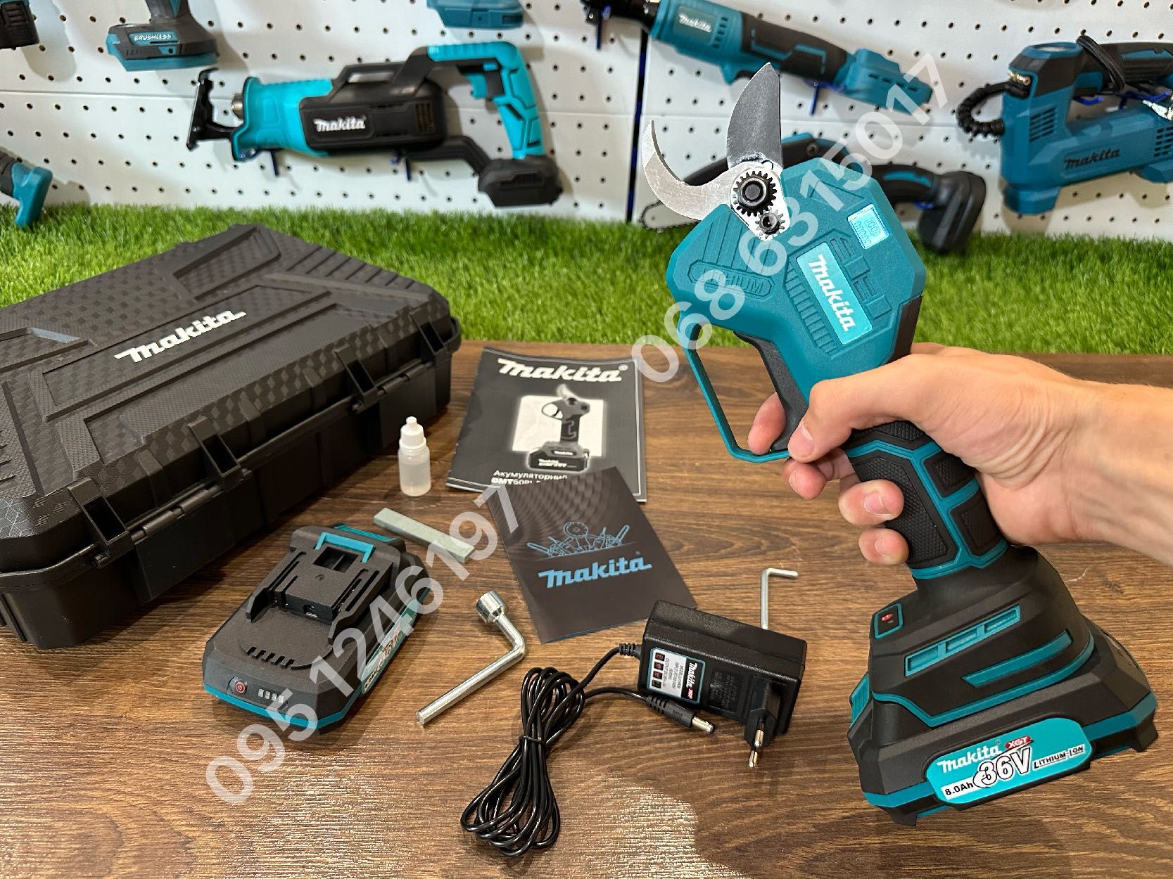 Аккумуляторный Секатор Makita DMT75BL с акб 36V 8Ah кусторез веткорез