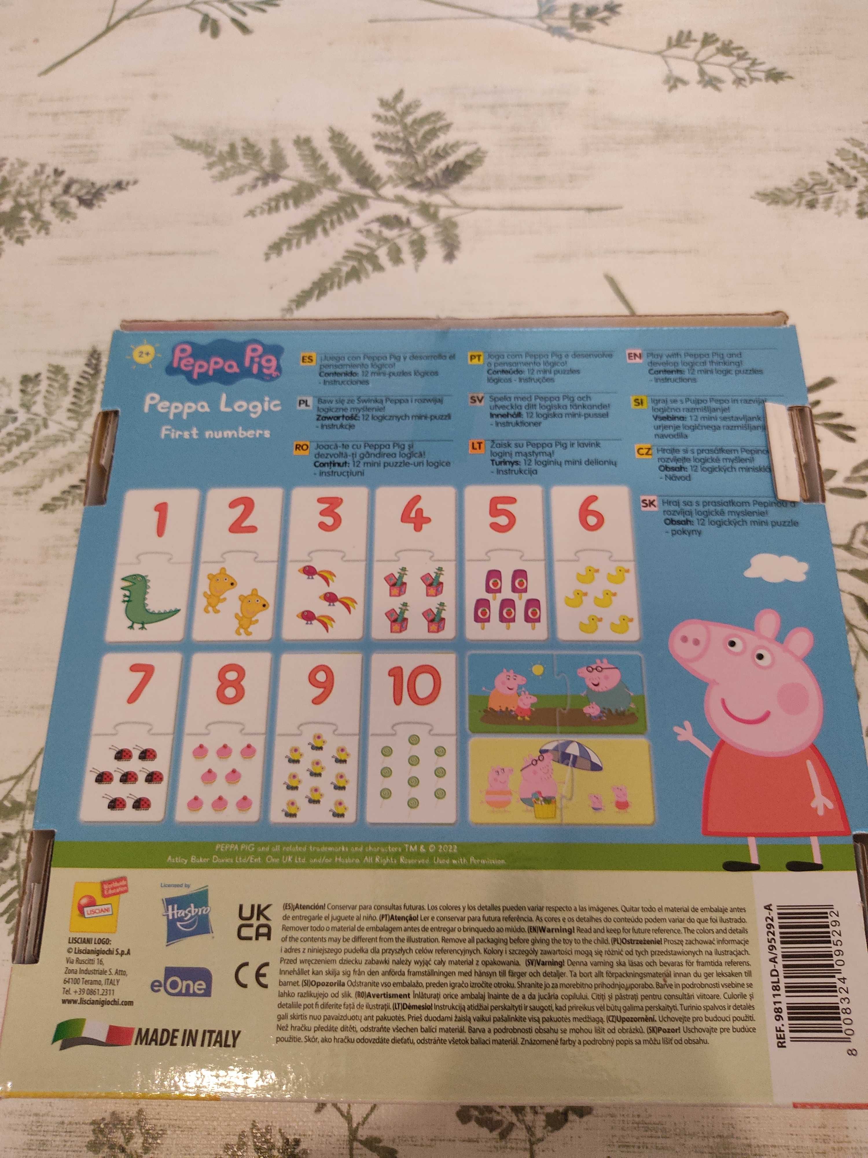 Gra logiczna dla dzieci Peppa Pig, liczenie