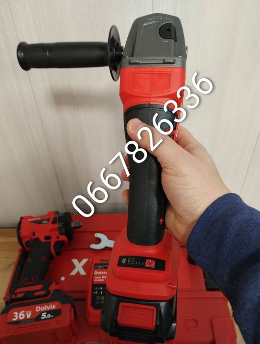 Болгарка та Гайковерт безщітковий двигун набір 2в1 в кейсі