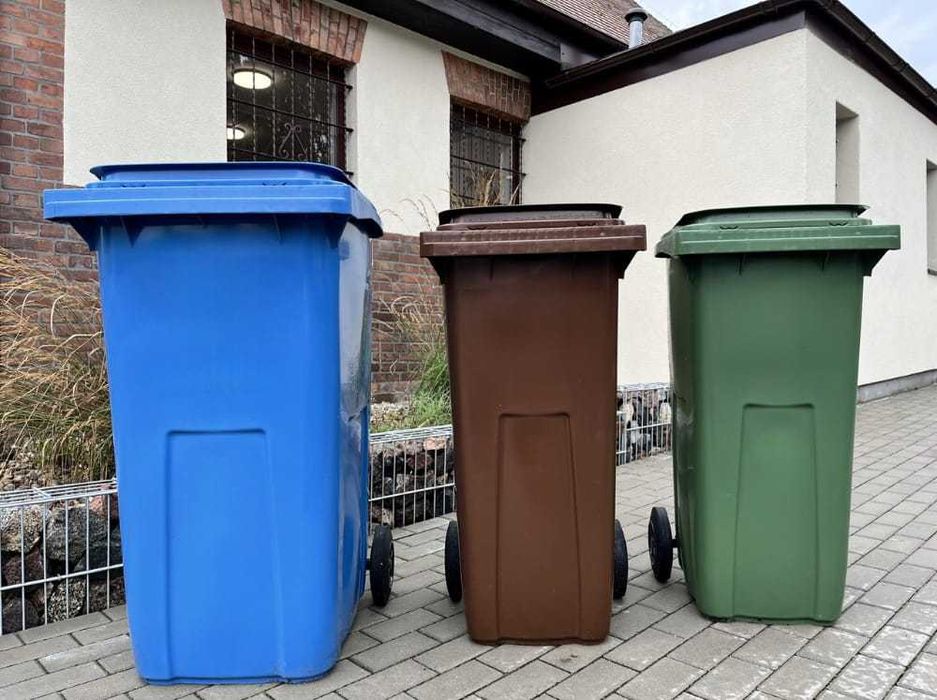 Kosz na śmieci 120L Pojemnik na ODPADY kontener ATEST PZH CE DOSTAWA
