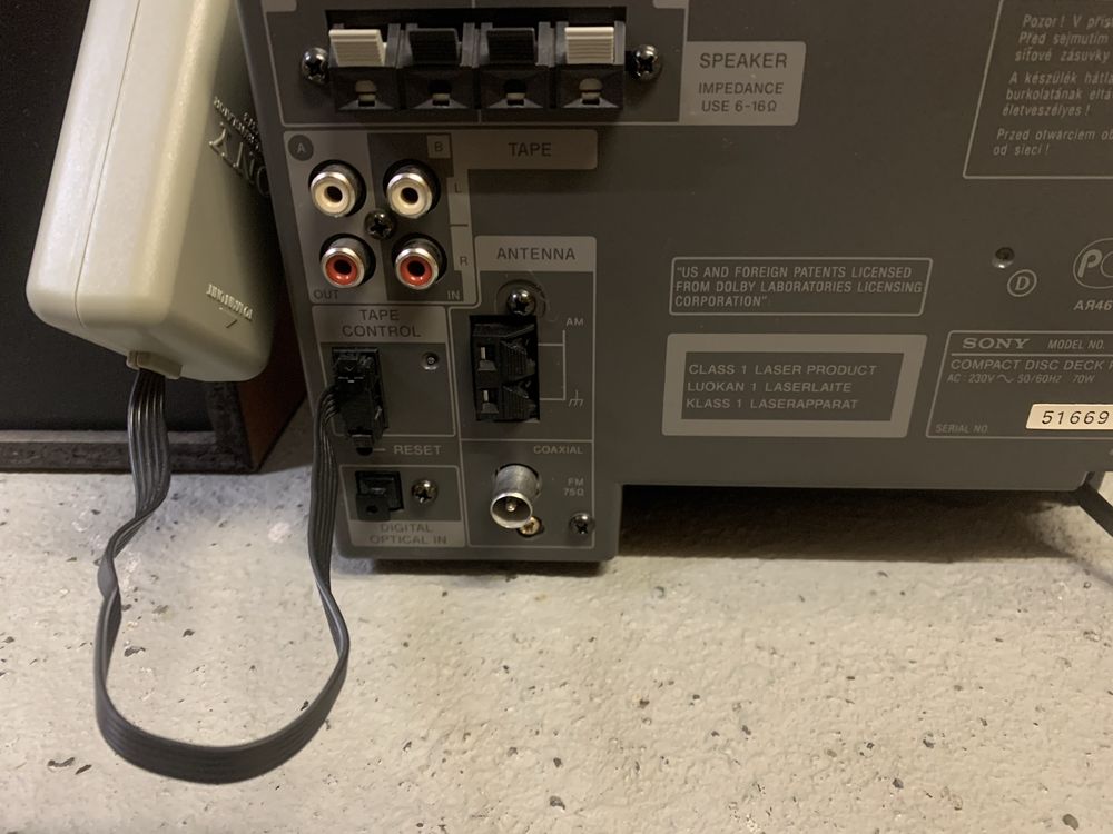 SONY model NO. HCD-MD373