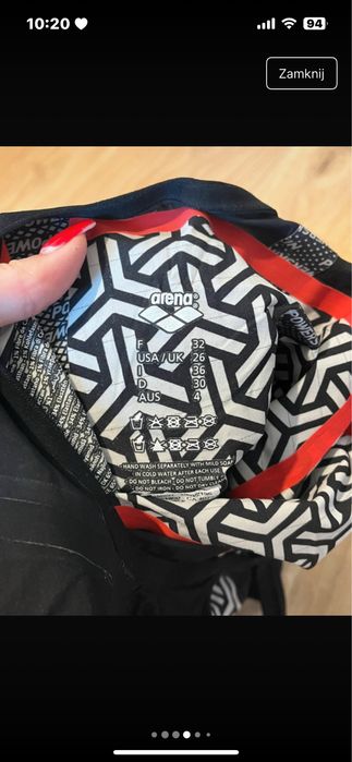 Skóra Arena Powerskin Carbon UK 26 Glide Open Back Black