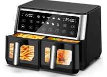 Frytkownica beztłuszczowa dwukomorowa 10l 2850W 10 programów