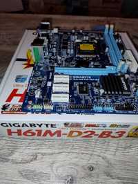 Материнская плата Gigabyte GA-H61M-D2-B3 S1155, H61