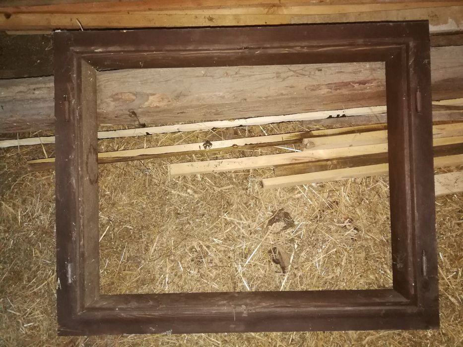 Kompletne okna i drzwi DREWNIANE z demontażu szklarnia