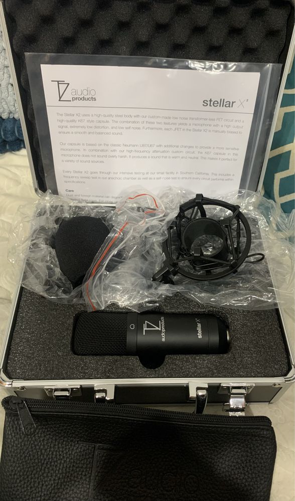 капсульно конденсаторний мікрофон TZ Stellar X2 і спікер sennheiser