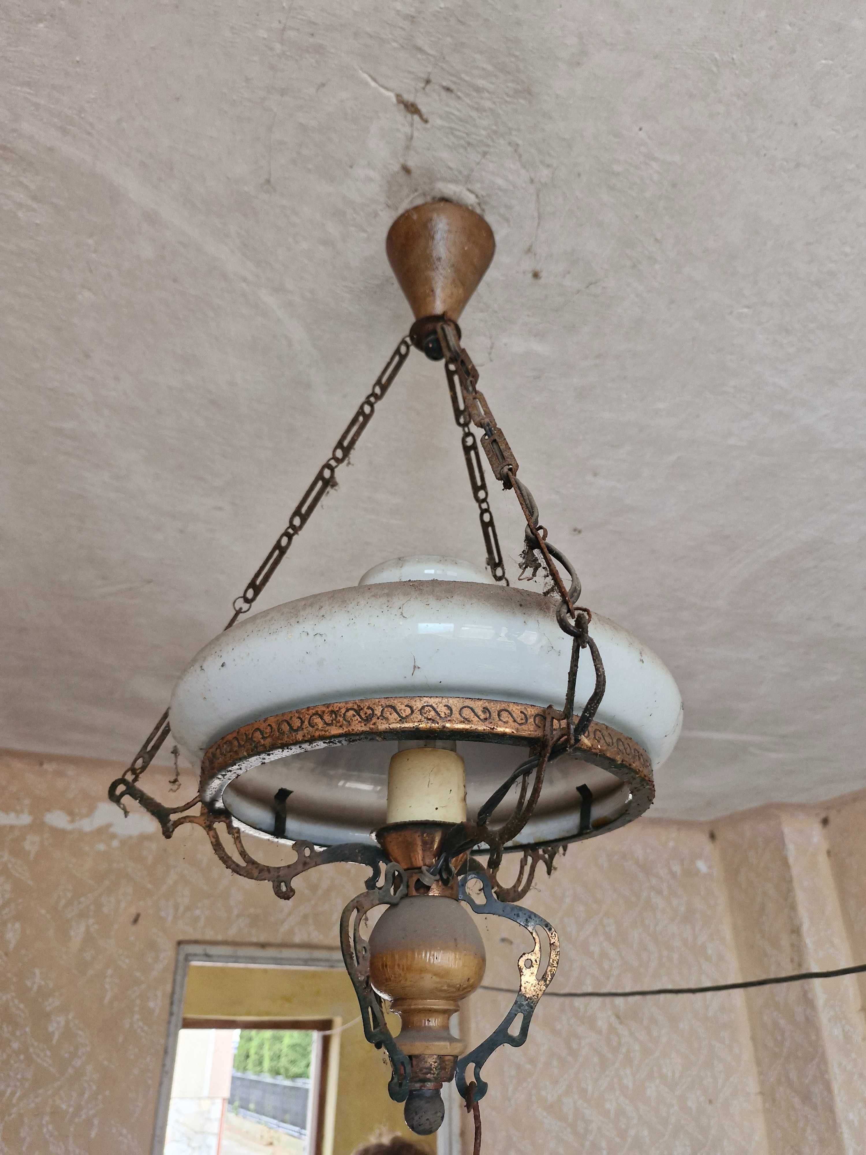 Lampa wisząca PRL odbior osobisty