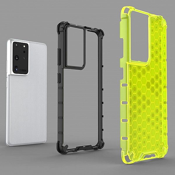 Honeycomb etui pancerny pokrowiec z żelową ramką Samsung Galaxy S22 Ul