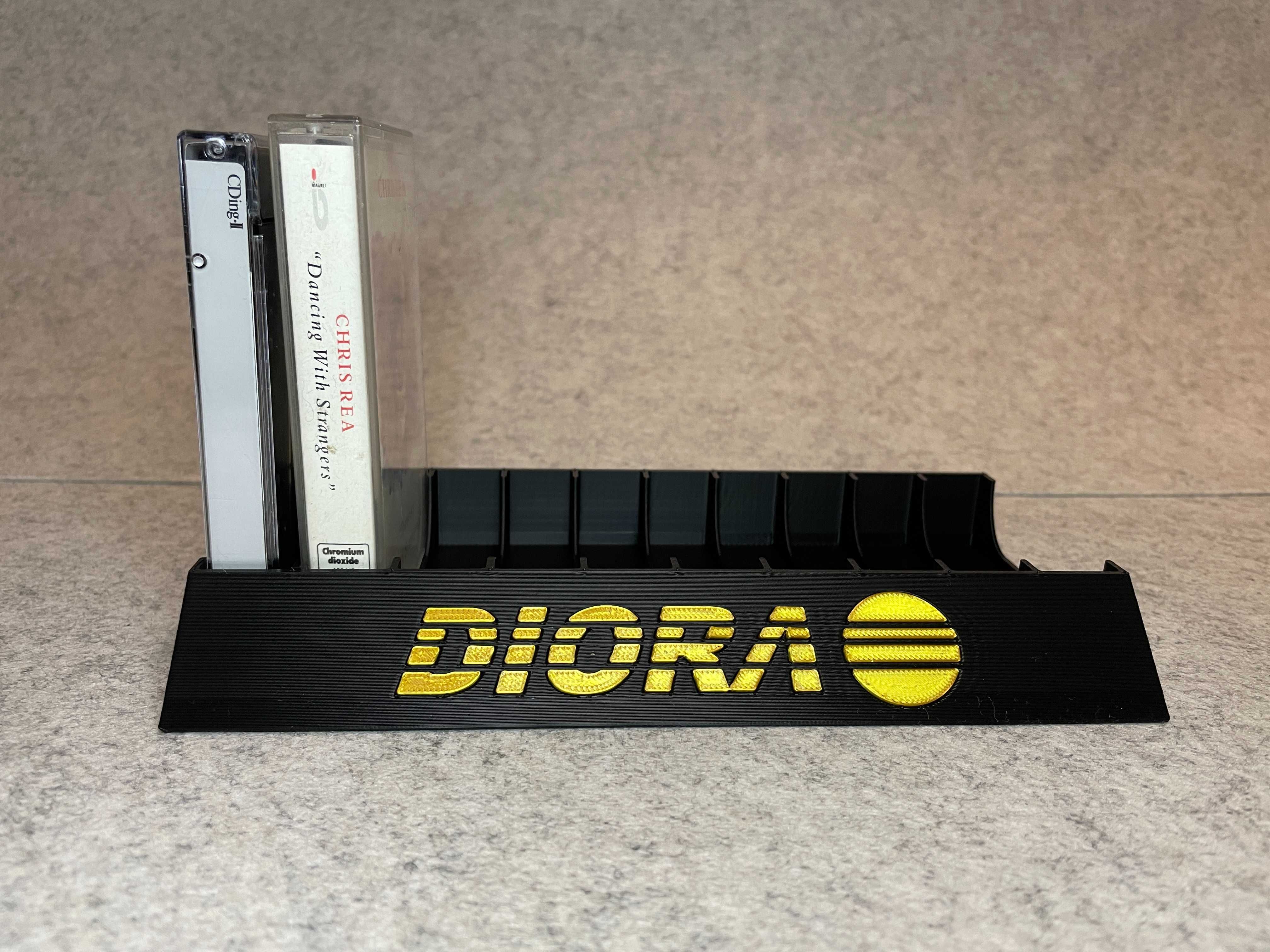 Stojak podstawka na 10 kaset magnetofonowych Diora