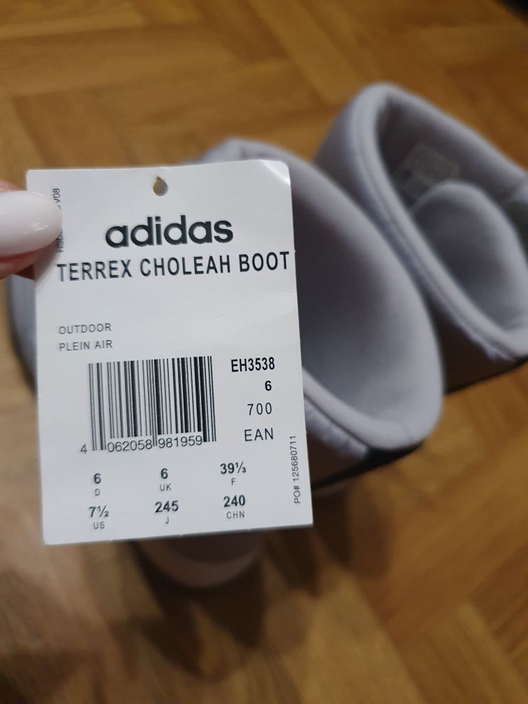 Adidas terrex choleah boot EH3538 (Адидас чоботи дутіки сірі 39р)