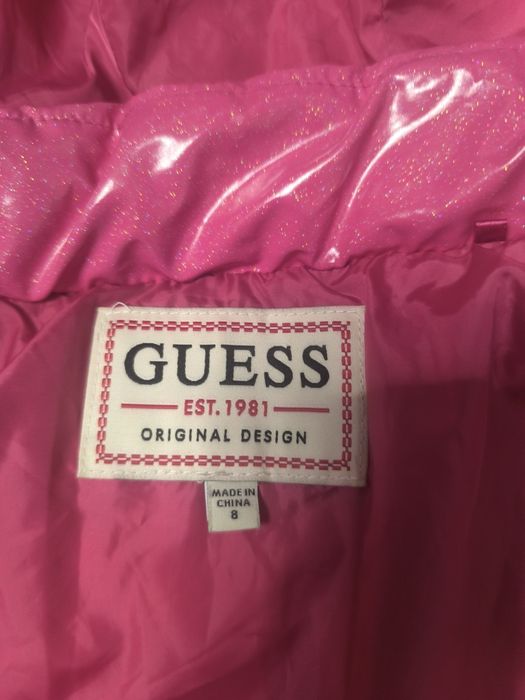 Kurtka guess róż 8-9 lat