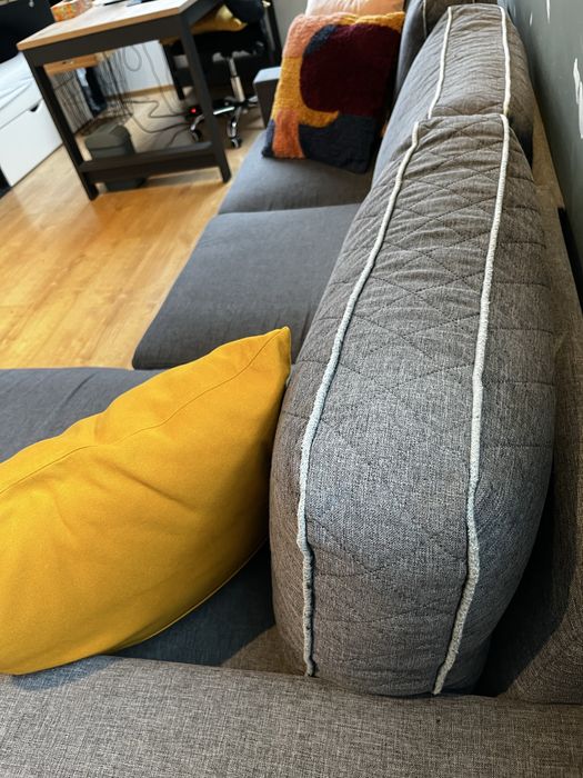 Narożnik .# wypoczynek# szary+biały