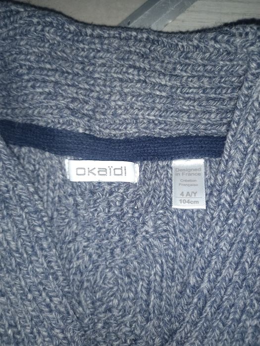 Sweterek okaidi oraz koszula hilfiger