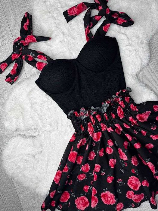 Komplet damski. Tkanina: lekki soft i prążkowany materiał. Top!!!