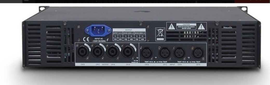LD systems Deep2 4950, 4-kanałowy Wzmacniacz mocy (końcówka mocy)