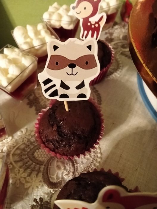 Dekoracja, ścianka na roczek, motyw leśny, jesienny